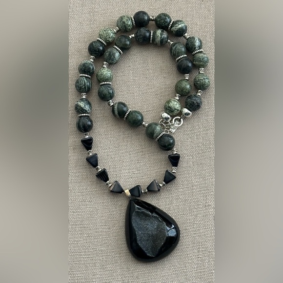 22 inch Kambaba Gemstone bead necklace NWOT - Picture 8 of 11